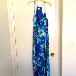 Nicole Miller spaghetti strap racer back dress